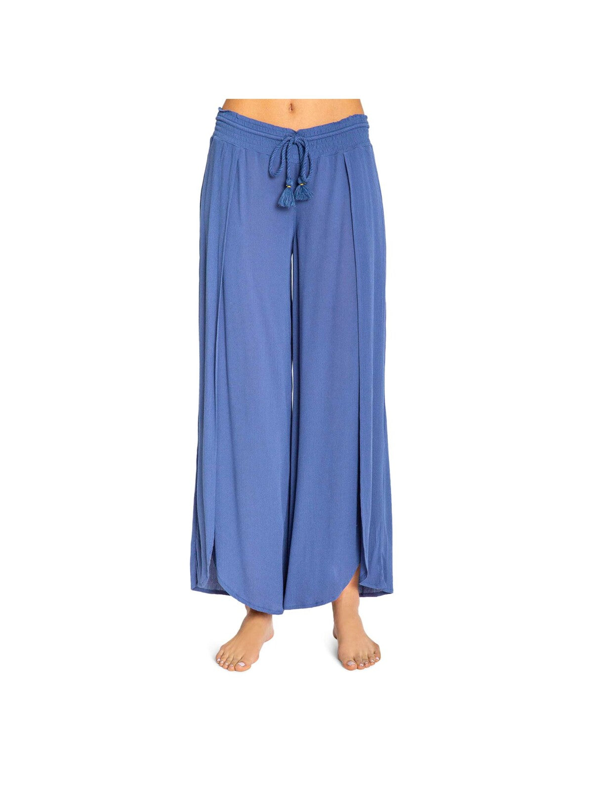 P.J. SALVAGE Intimates Navy Gauze Split Wide Leg Sleep Pants M