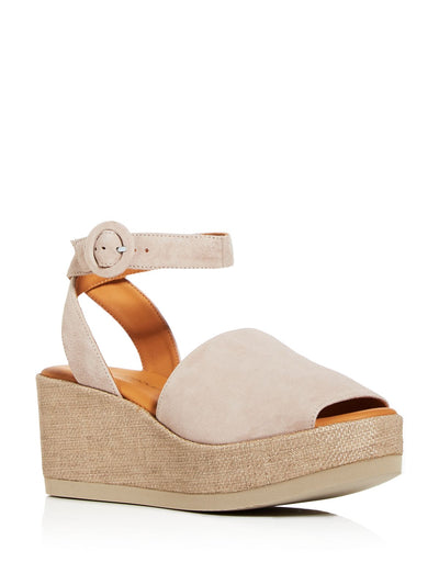 ANDRE ASSOUS Women's Ivory Klarita Cushioned Adjustable Strap Solid Espadrille