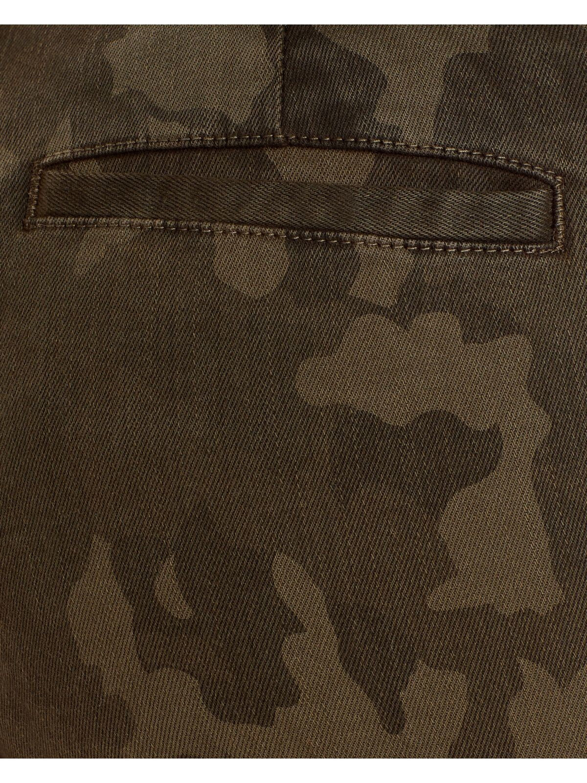 AQUA Womens Pocketed Camouflage Cargo Pants