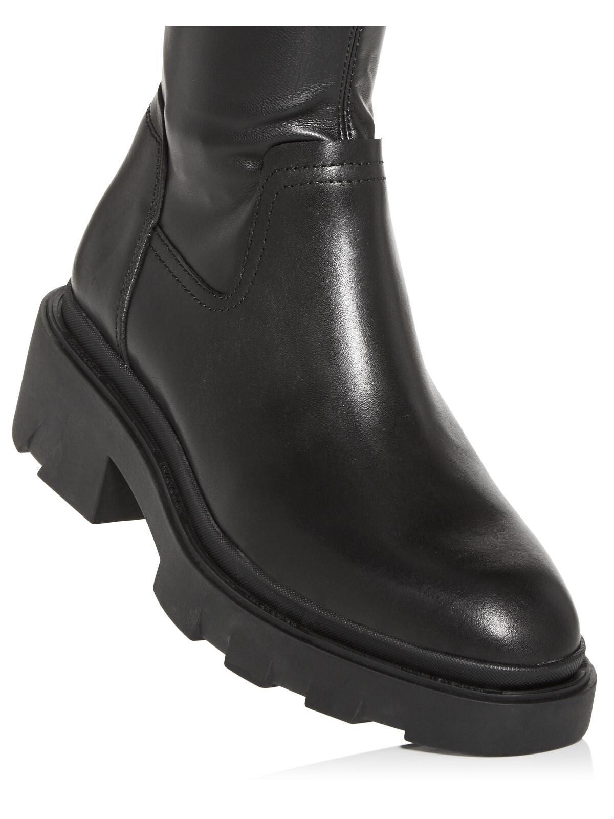 ASH Womens Black 1" Platform Stretch Comfort Manhattan Round Toe Block Heel Heeled Boots 36