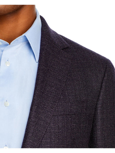 THEORY Mens Bowery Navy Single Breasted, Extra Slim Fit Wool Blend Suit Separate Blazer Jacket 40R