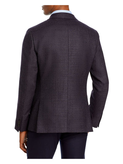 THEORY Mens Bowery Navy Single Breasted, Extra Slim Fit Wool Blend Suit Separate Blazer Jacket 40R