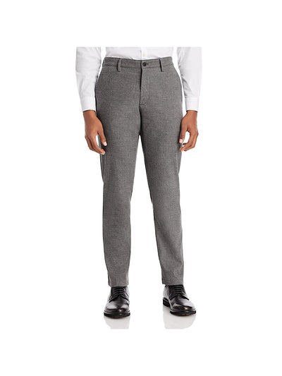 NNO7 Mens Gray Straight Leg, Slim Fit Pants 32 X 32