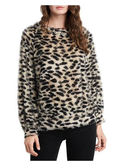 1. STATE Womens Long Sleeve Eyelash Crew Neck Sweater