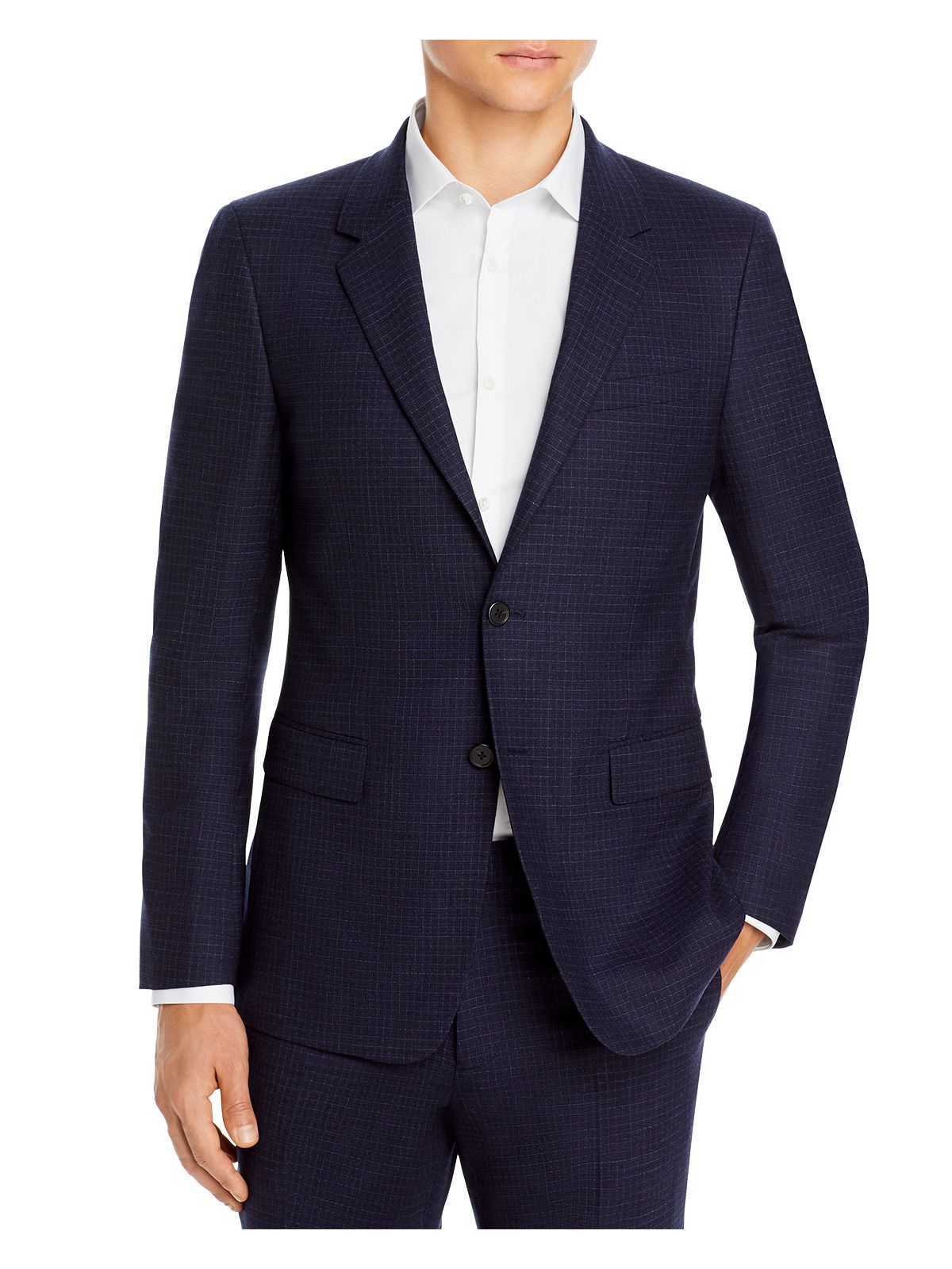 THEORY Mens Chambers Navy Single Breasted, Slim Fit Suit Separate Blazer Jacket 42L