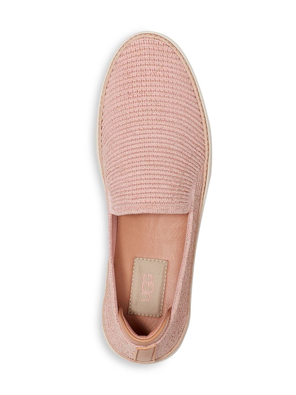UGG Womens Pink Goring Glitter Comfort Sammy Round Toe Platform Slip On Sneakers 9.5