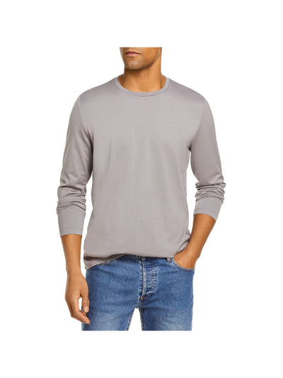 THE MENS STORE Mens Gray Long Sleeve Pima Cotton T-Shirt XXL