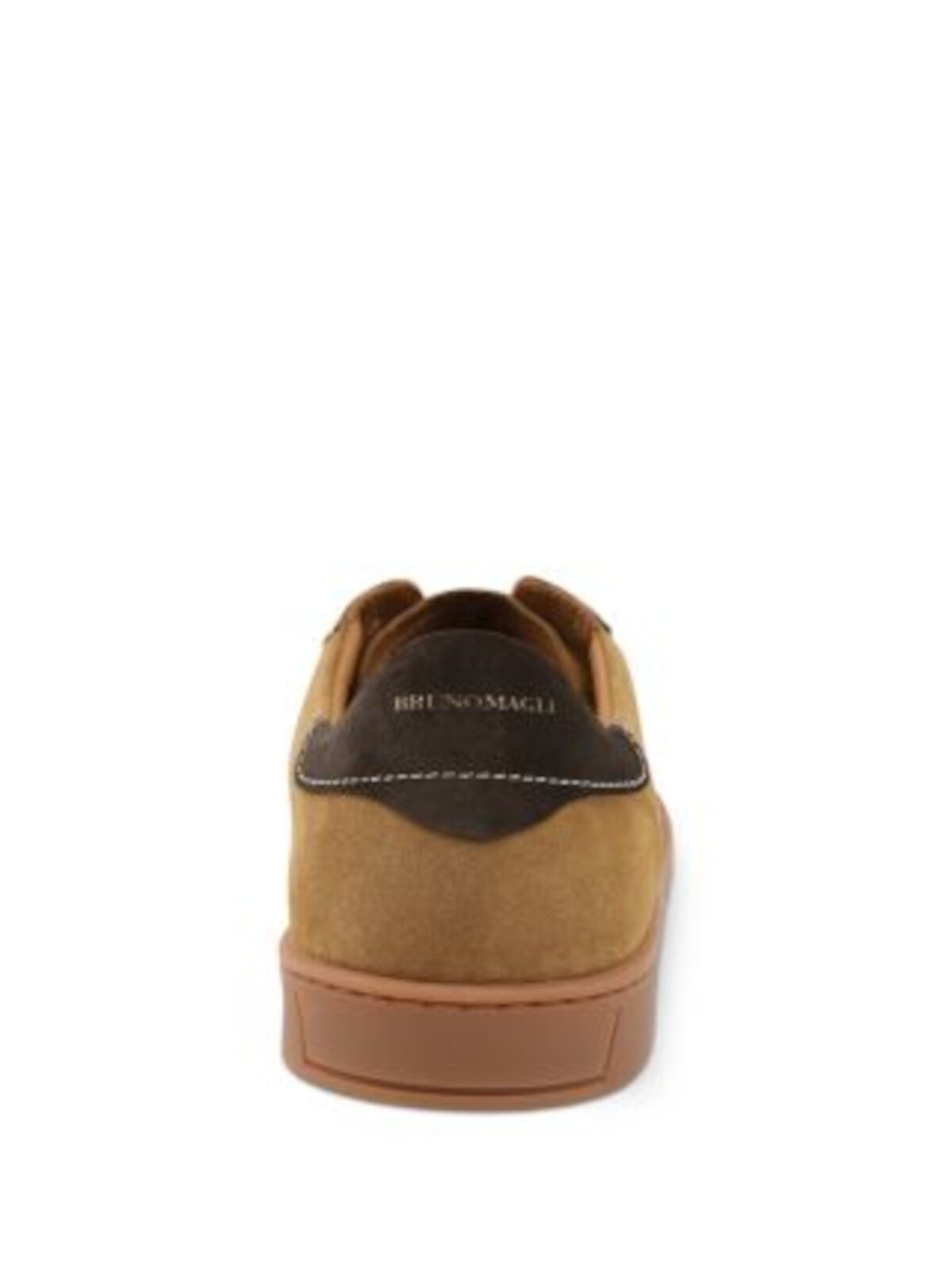 BRUNO MAGLI Womens Brown Flexible Padded Bono Round Toe Lace-Up Leather Sneakers Shoes 9