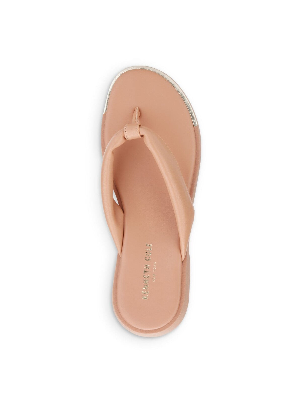 KENNETH COLE NEW YORK Womens Pink 1/2" Platform Padded Comfort Athens Round Toe Wedge Slip On Flip Flop Sandal 9.5