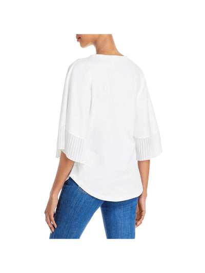 SEE BY CHLOE Womens Bell Sleeve Round Neck Top