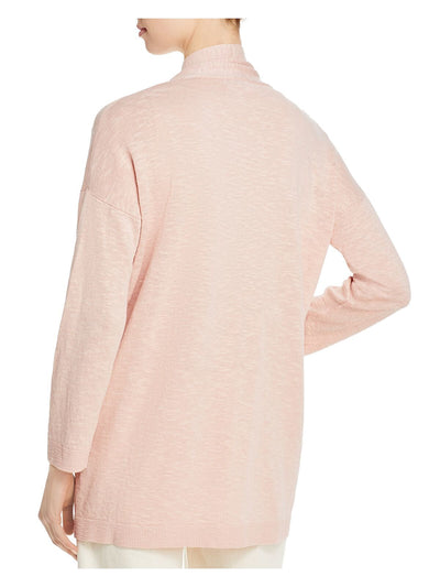 EILEEN FISHER Womens Pink Open Cardigan Top XXS