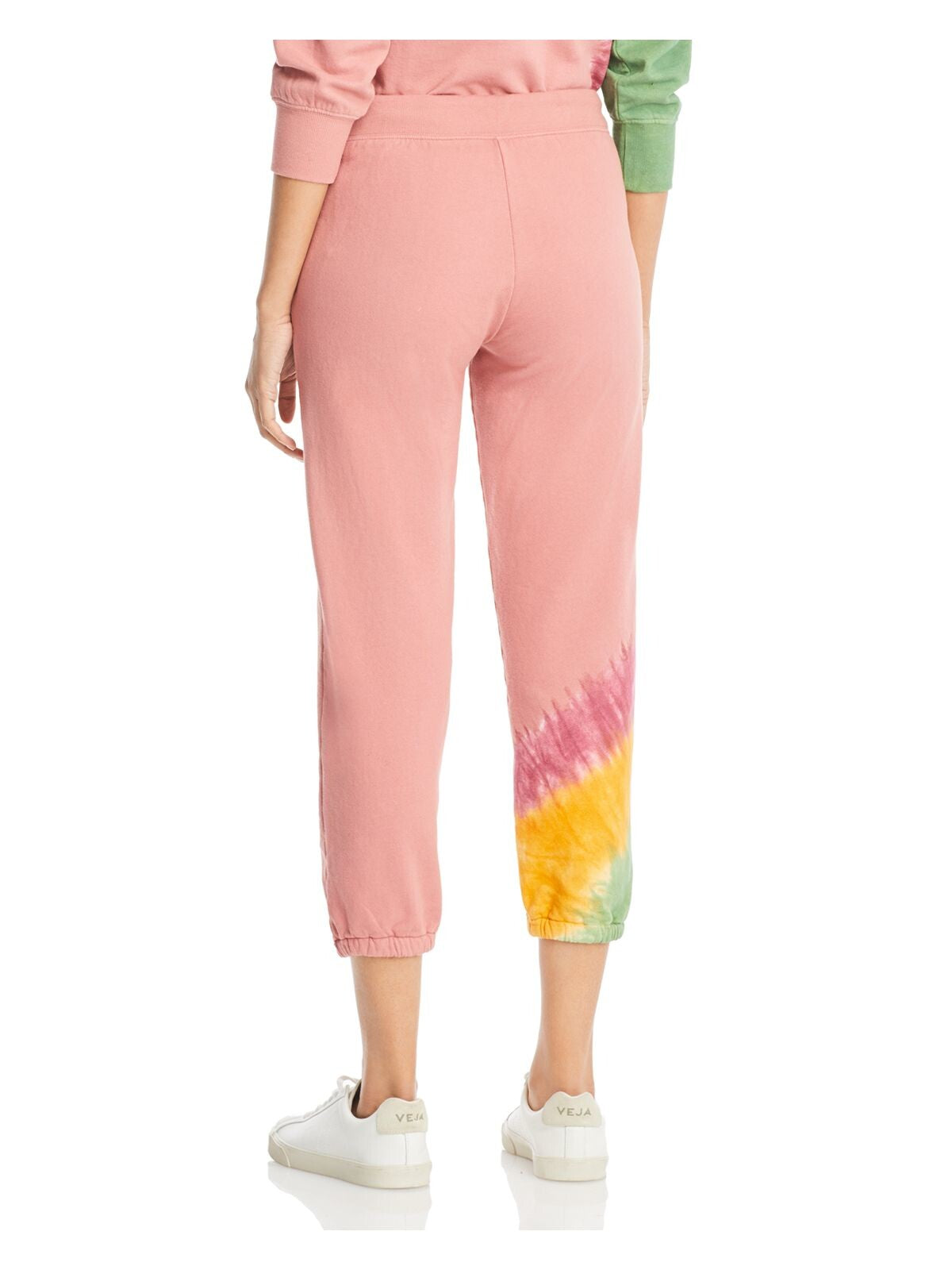 VELVET Womens Elastic Waist Drawstring Pocketed Cropped Ribbed Pants