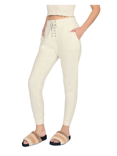 HAVANA Womens White Tie Lounge Pants S