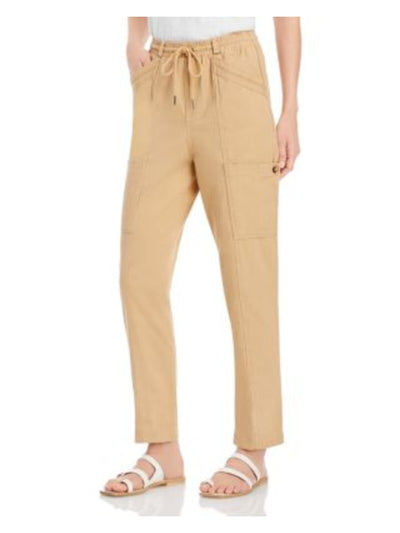 BAGATELLE Womens Beige Knit Pocketed Utility Drawstring Cargo Pants XL
