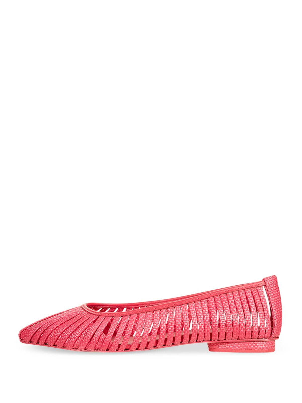 CULT GAIA Womens Camellia Pink Raffia Padded Leena Pointed Toe Slip On Flats Shoes 40