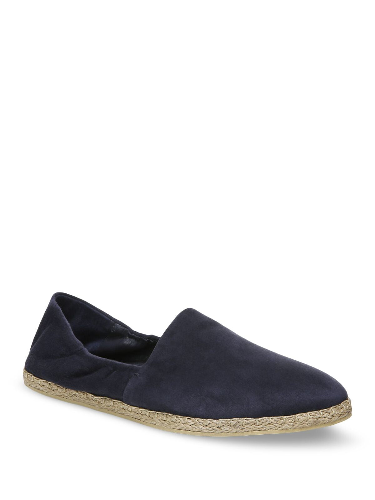 VINCE. Womens Navy Ruched Stretch Meryl Round Toe Slip On Suede Espadrille Shoes 6 M