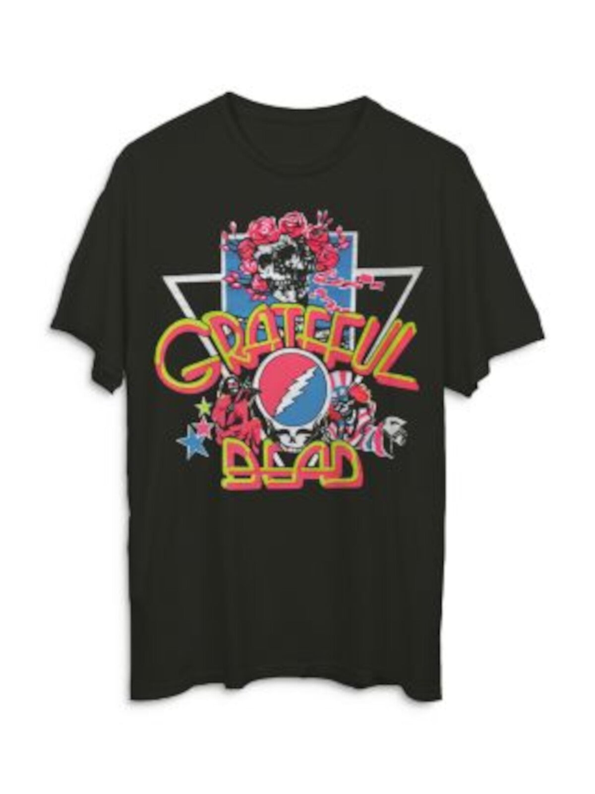 HYBRID APPAREL Mens Band Black Graphic T-Shirt S
