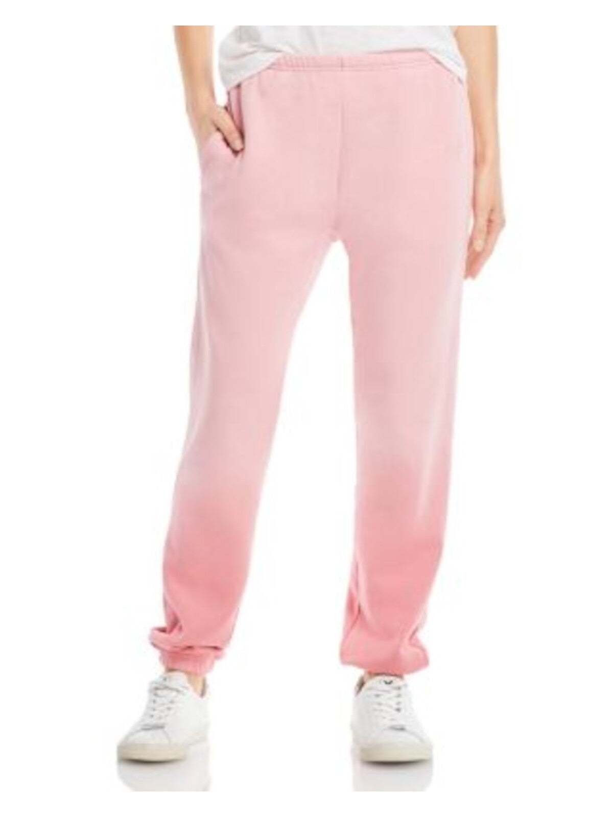 WSLY Womens Pink Pocketed Drawstring Elastic Waist And Cuf Joggers Pants M