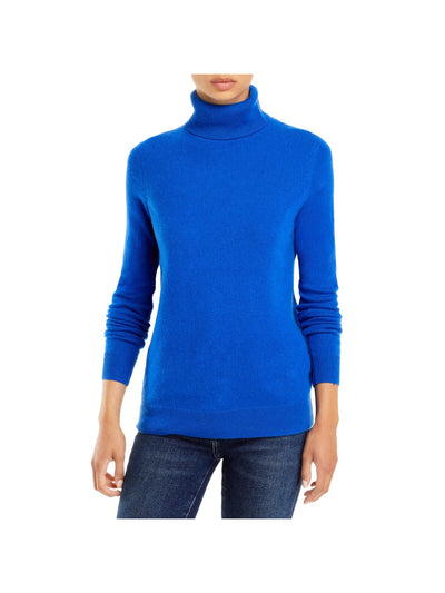 Designer Brand Womens Blue Long Sleeve Turtle Neck Sweater S