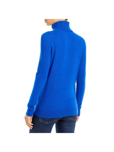 Designer Brand Womens Blue Long Sleeve Turtle Neck Sweater S
