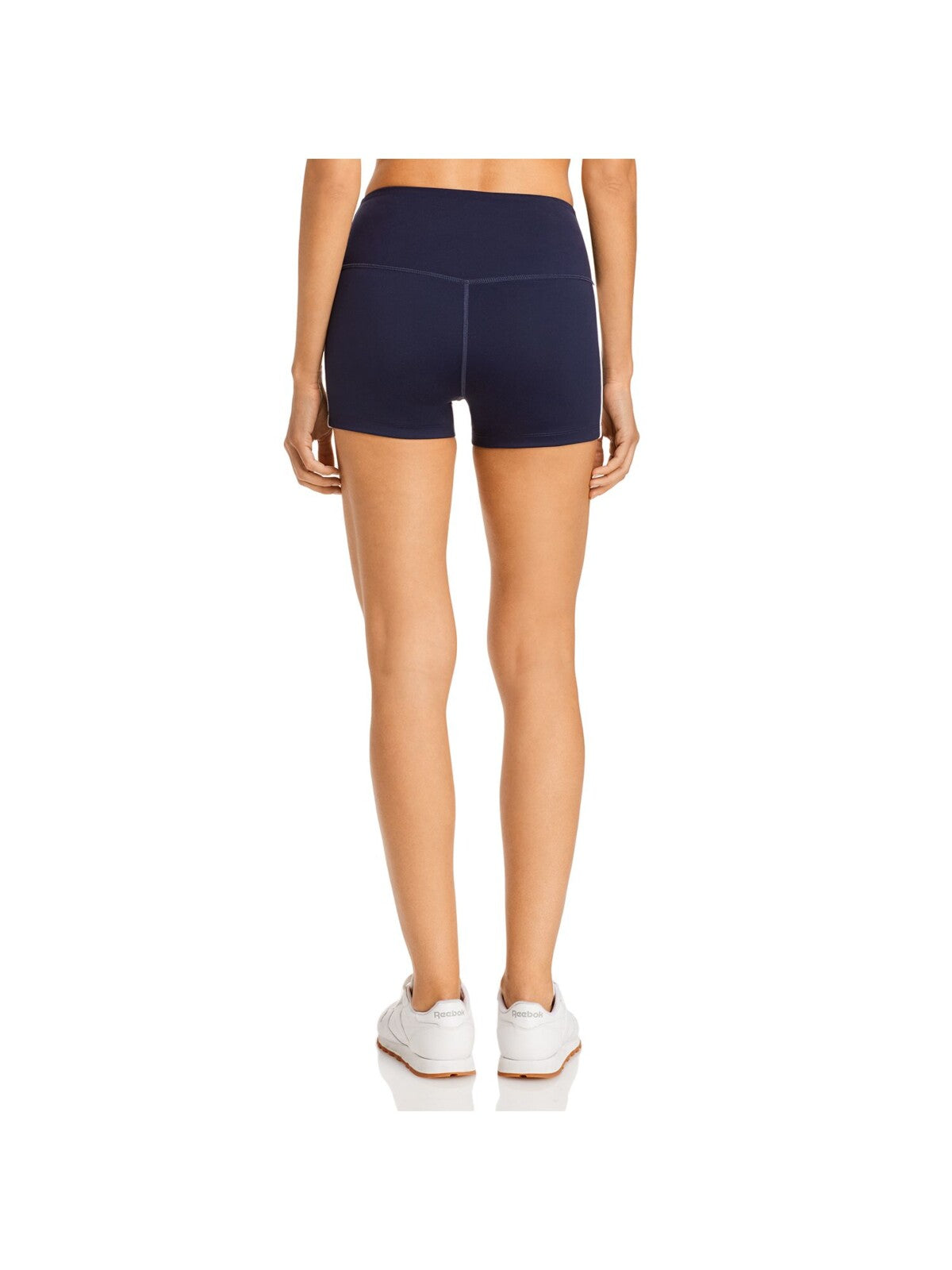 SPLITS 59 Womens Navy Stretch Fitted Regular Rise Shorts L
