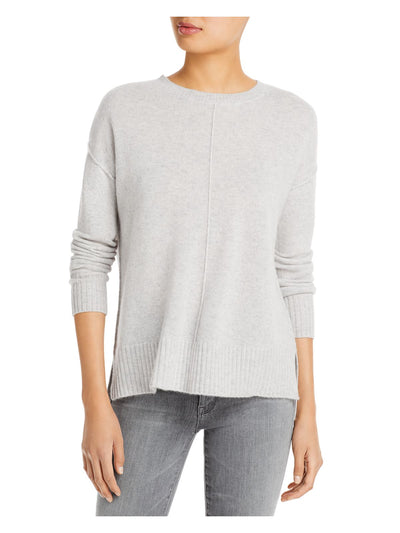 Designer Brand Womens Gray Cashmere Long Sleeve Crew Neck Wear To Work Sweater XXL