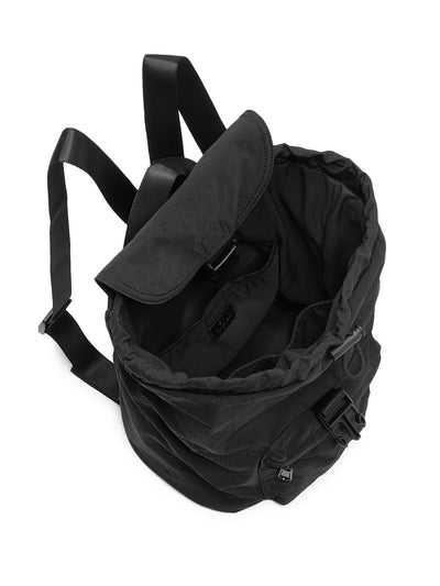 AQUA Women's Black Leopard Print Nylon Top Flap With Buckle Closure Adjustable Strap Backpack