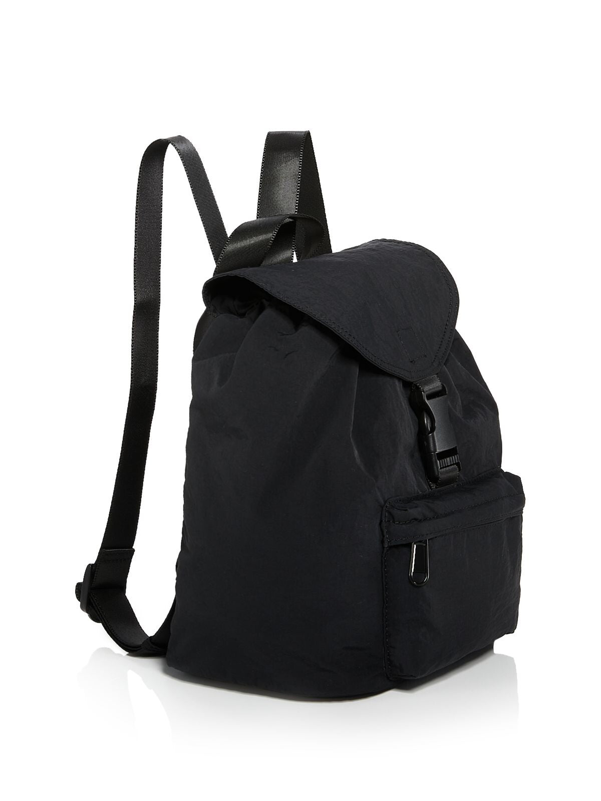 AQUA Women's Black Leopard Print Nylon Top Flap With Buckle Closure Adjustable Strap Backpack