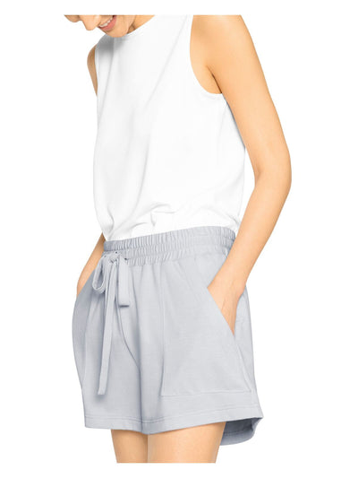 B NEW YORK Womens Gray Pocketed Tie Drawstring Slouchy Shorts S