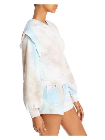 AQUA Womens Long Sleeve Hoodie Top