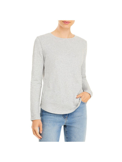 EILEEN FISHER Womens Long Sleeve Crew Neck Top