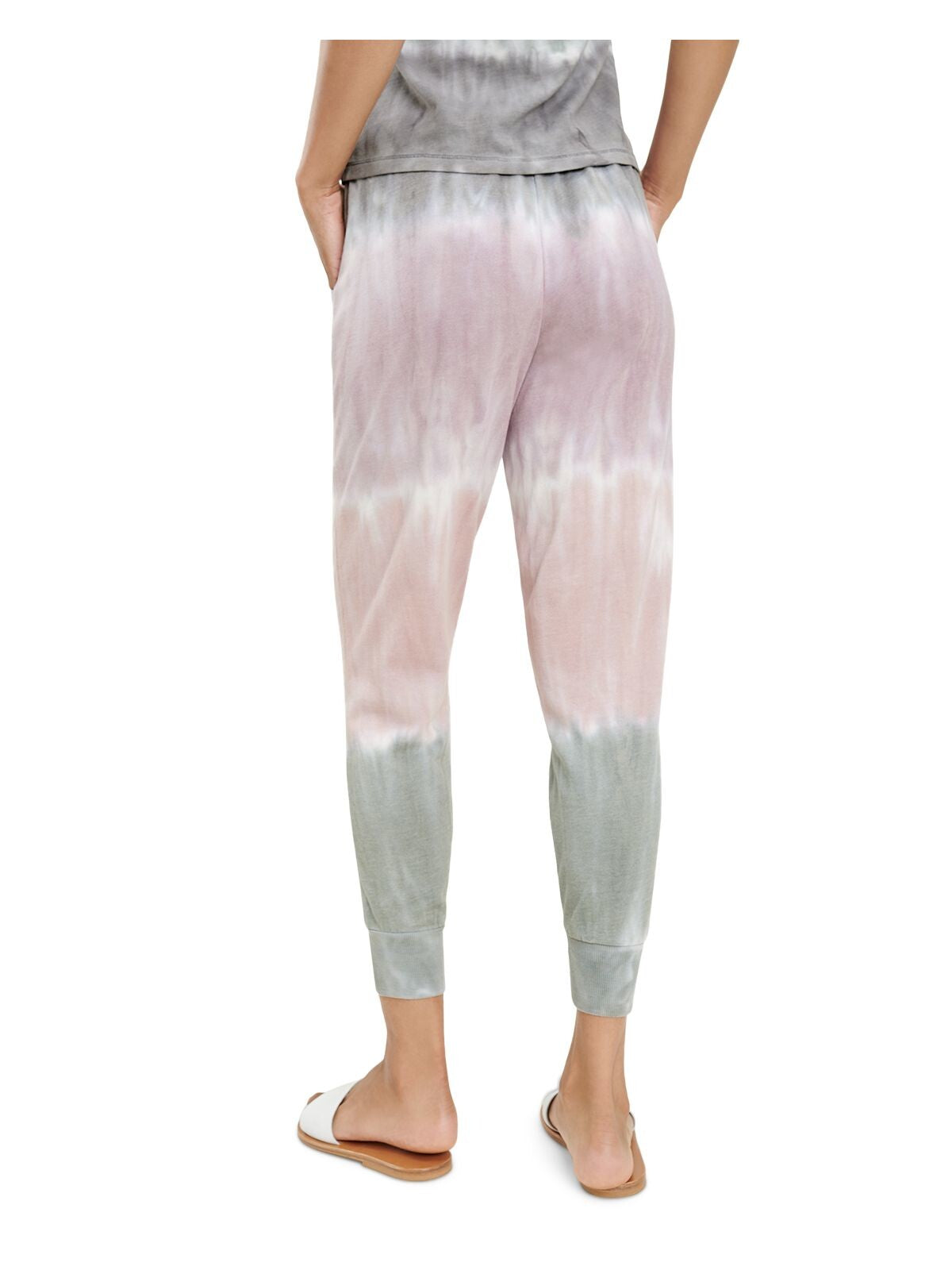 SPLENDID Womens Gray Pocketed Jogger Drawstring Waist Tie Dye Pants M