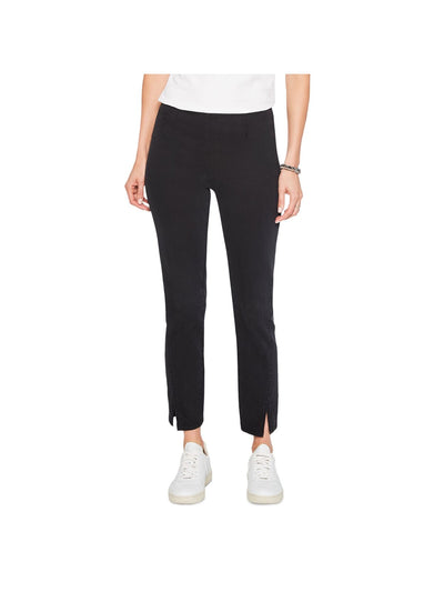 NIC+ZOE Womens Black Stretch Straight leg Pants 4