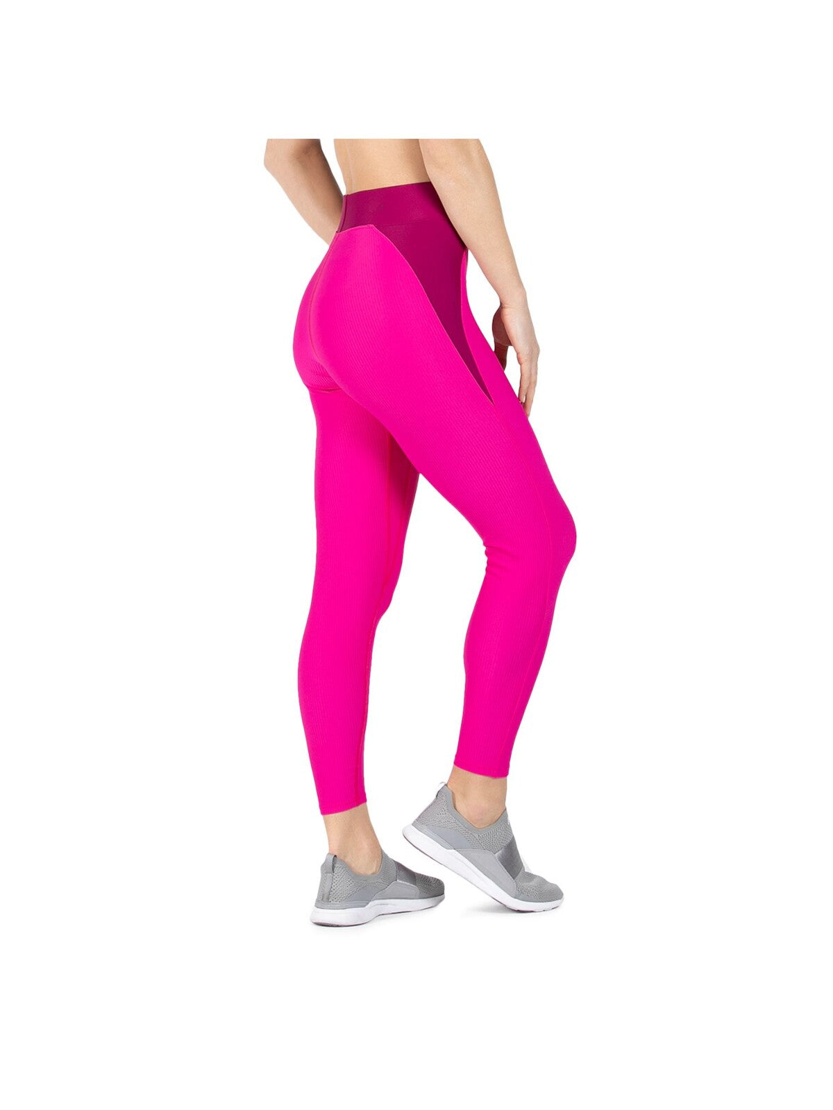 HEROINE SPORT Womens Pink Stretch Color Block Skinny Leggings XS