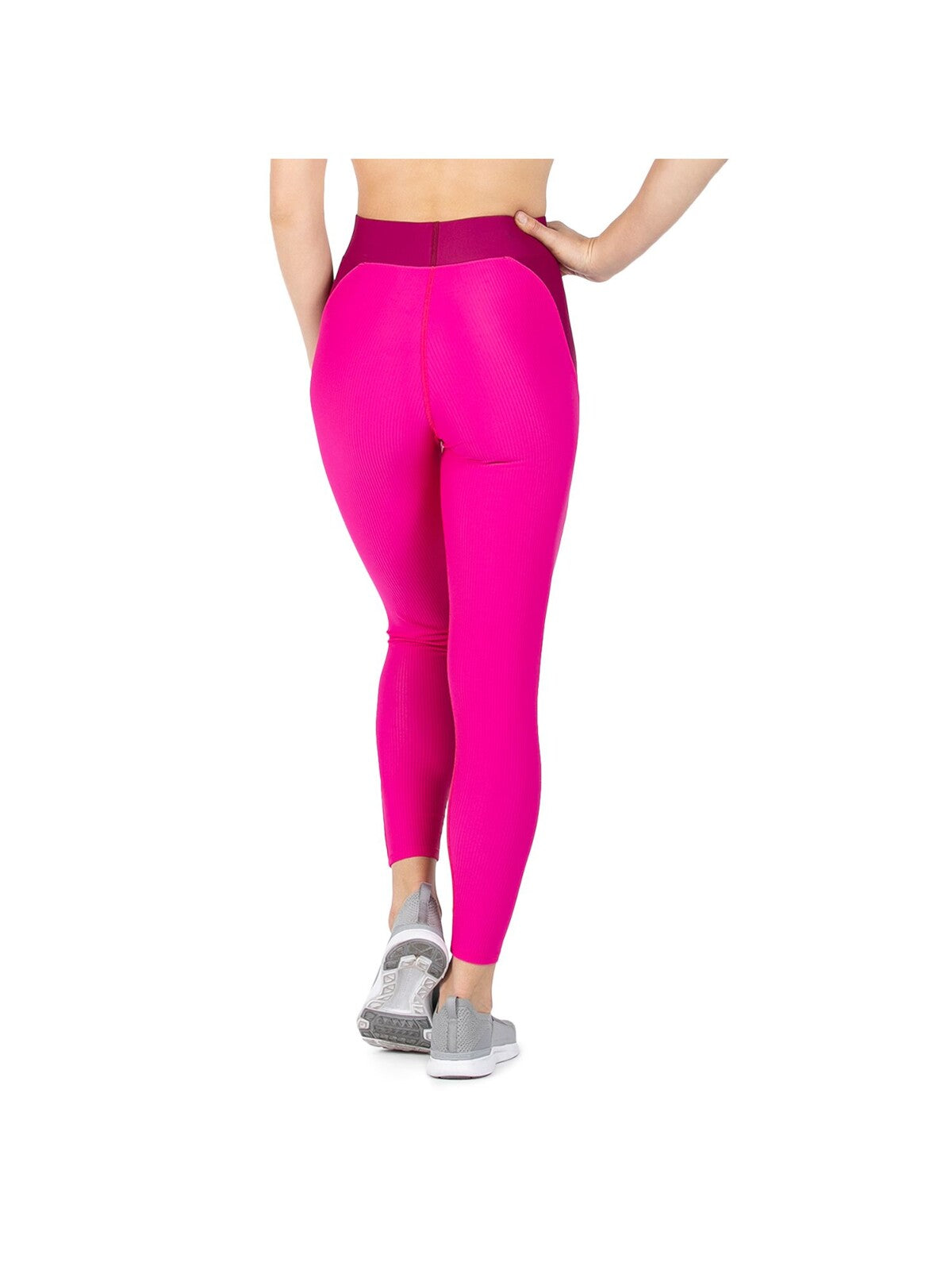 HEROINE SPORT Womens Pink Stretch Color Block Skinny Leggings XS