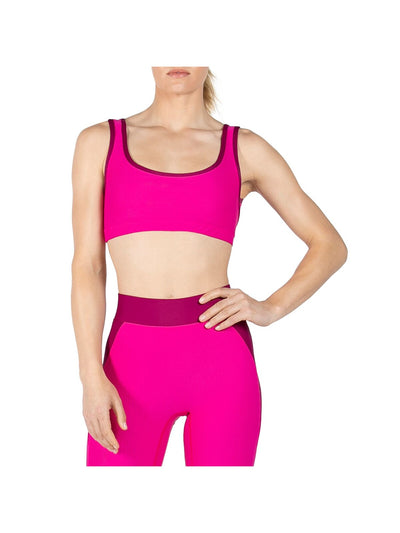 HEROINE SPORT Intimates Pink Ribbed Sports Bra S