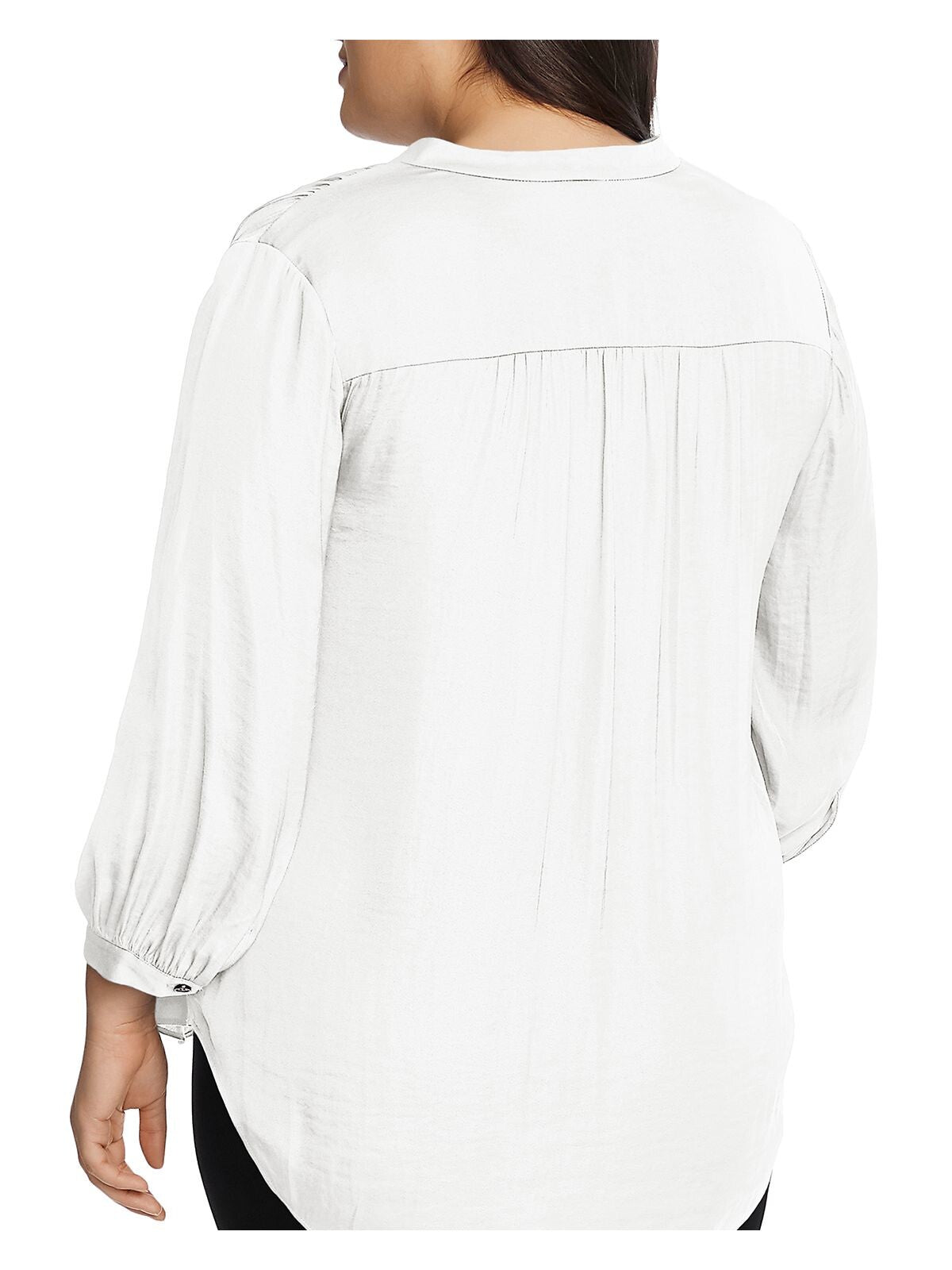 VINCE CAMUTO Womens 3/4 Sleeve V Neck Relaxed Fit Wear To Work Blouse