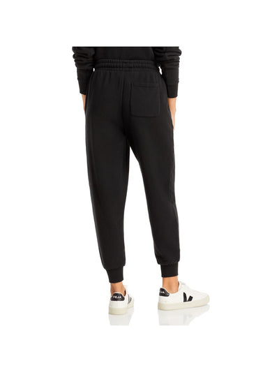 PUMA Womens Black Pocketed Tie Pants S