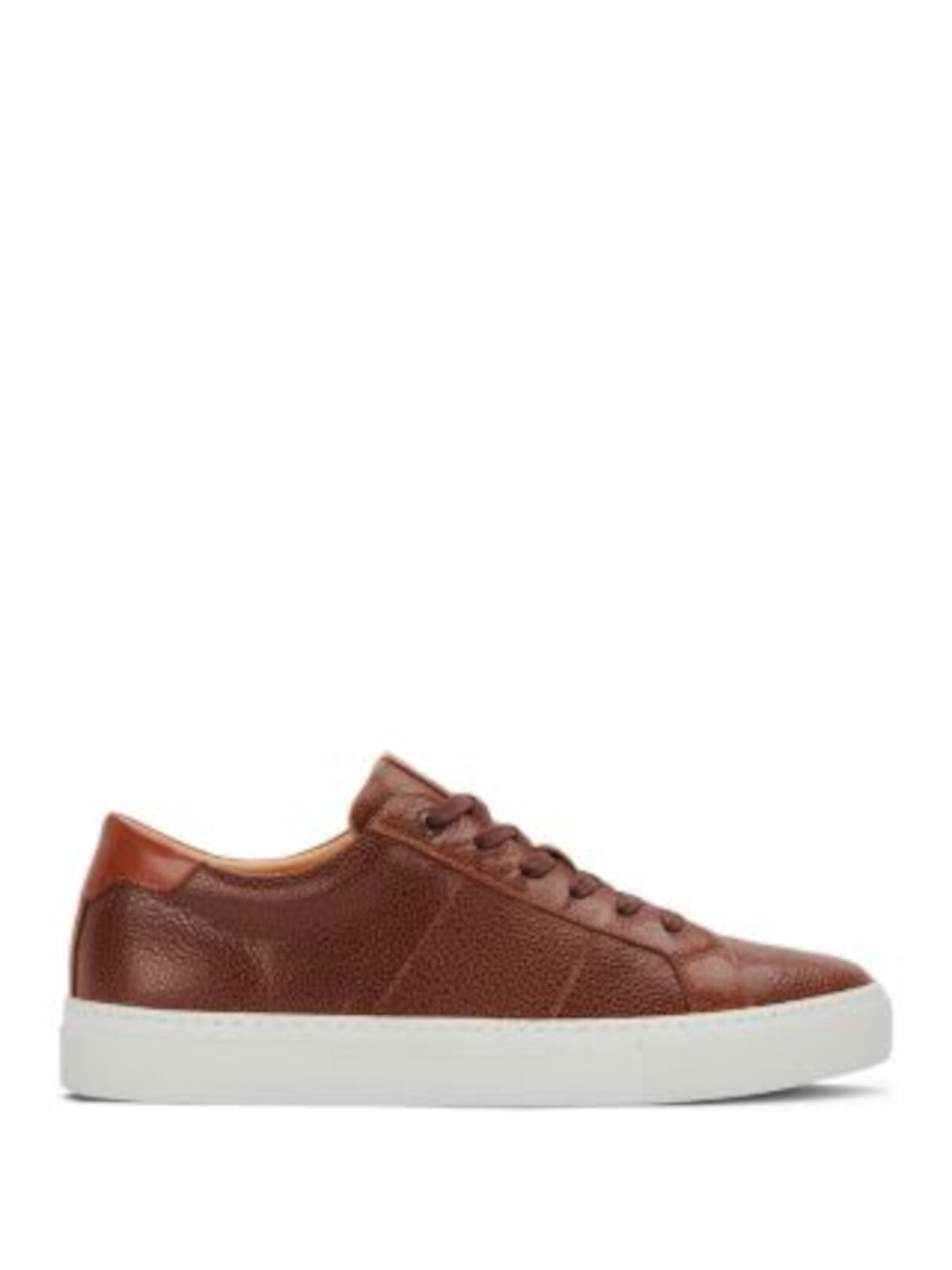 GREATS Mens Brown Pebbled Padded Royale Round Toe Lace-Up Leather Sneakers Shoes 7 M