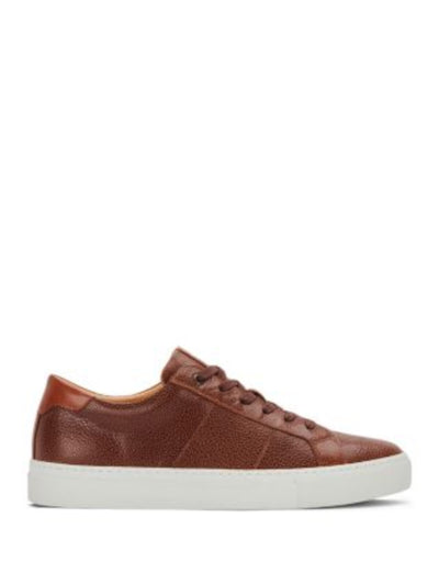 GREATS Mens Brown Pebbled Padded Royale Round Toe Lace-Up Leather Sneakers Shoes 7 M