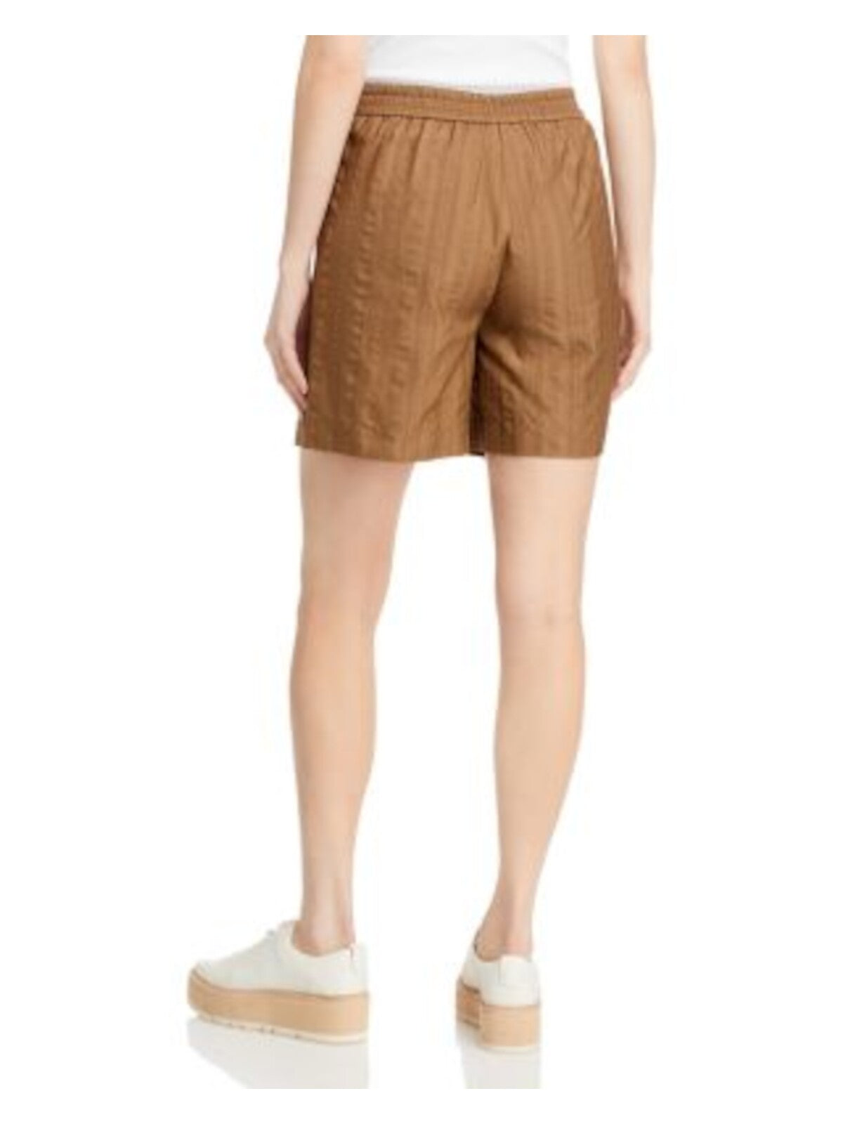 FABIANA FILIPPI Womens Brown Pocketed Elastic Waist Pull-on Shorts Shorts 40