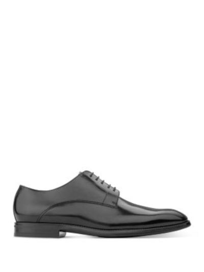 TO BOOT NEW YORK Mens Black Derby Padded Amedeo Square Toe Block Heel Lace-Up Leather Dress Oxford Shoes 12 M