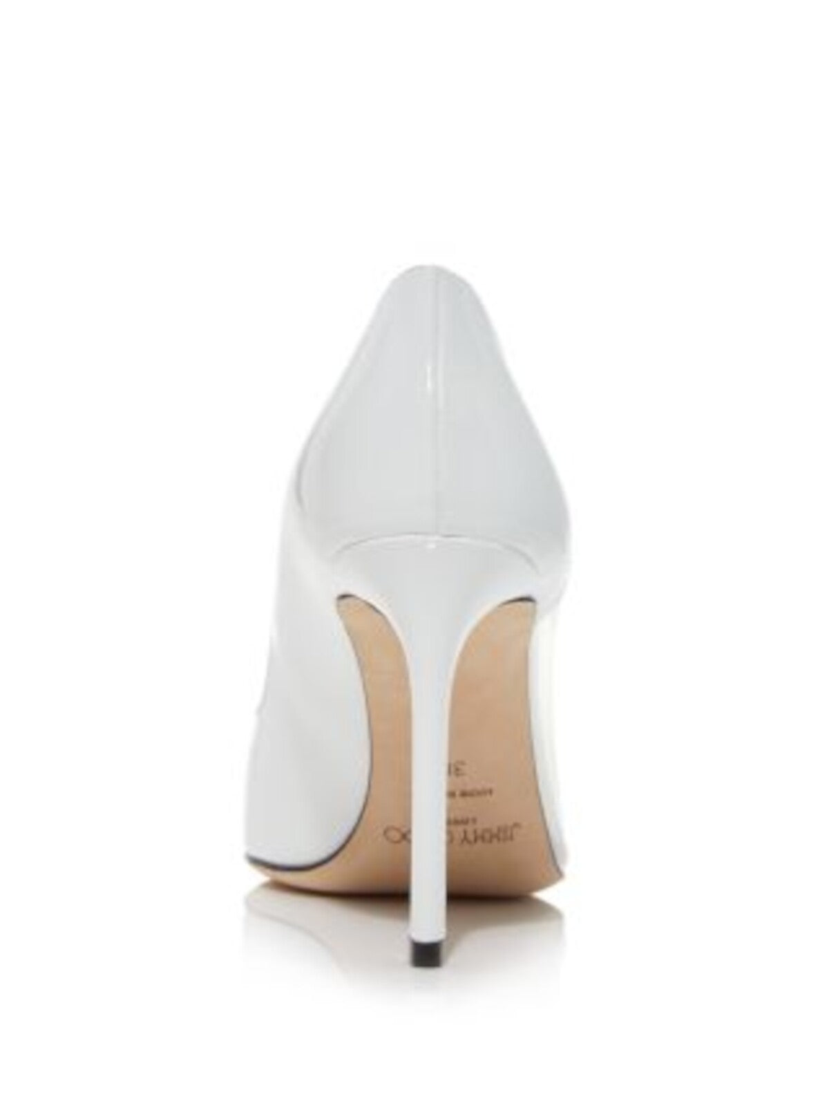 JIMMY CHOO Womens White Asymmetrical Cass Pointed Toe Stiletto Slip On Leather Dress Pumps Shoes 39