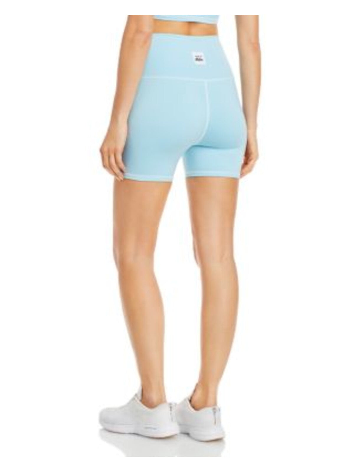 FRANKIES BIKINIS Womens Light Blue Active Wear Bike Shorts Shorts M