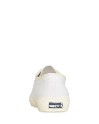 SUPERGA Womens White Comfort Logo 2750 Emrata Round Toe Platform Lace-Up Athletic Sneakers Shoes 10