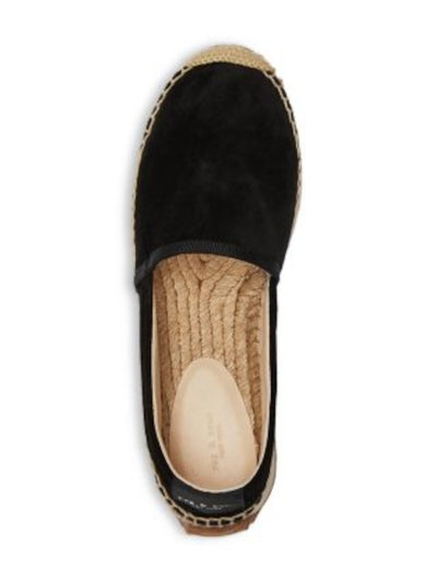 RAG & BONE Womens Black Mixed Media Almond Toe Wedge Slip On Suede Espadrille Shoes 39