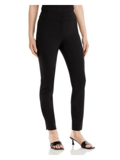 LAFAYETTE 148 NEW YORK Womens Black Zippered Hook And Bar Closure Stretch Sli Wear To Work Skinny Pants 8