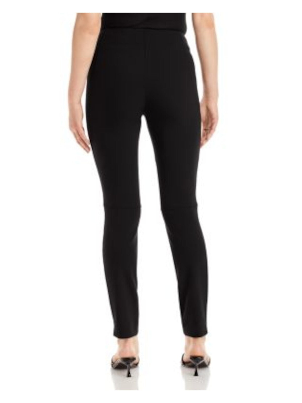 LAFAYETTE 148 NEW YORK Womens Black Zippered Hook And Bar Closure Stretch Sli Wear To Work Skinny Pants 8