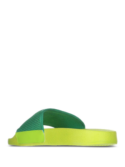 PRINCE Womens Green Logo Comfort Prism Round Toe Platform Slip On Slide Sandals Shoes 8-8.5