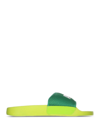 PRINCE Womens Green Logo Comfort Prism Round Toe Platform Slip On Slide Sandals Shoes 41 M
